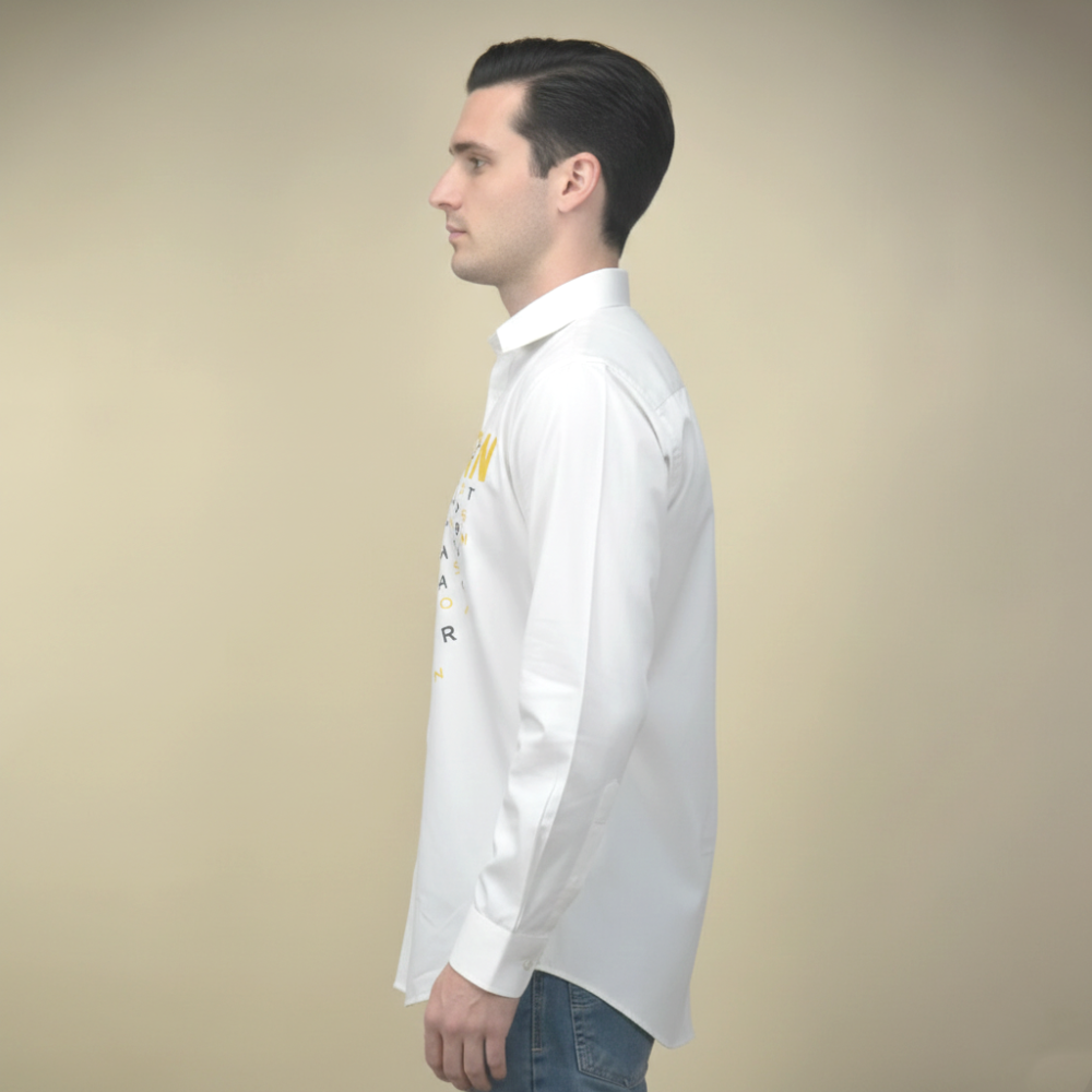 Dior White Premium Quality Cotton Shirt-2