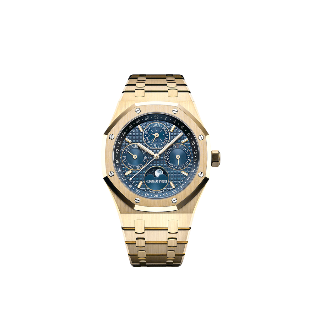 Audemars Piguet Royal Oak Perpetual Calendar Blue Dial Mens Watch 26574BA.OO.1220BA.01