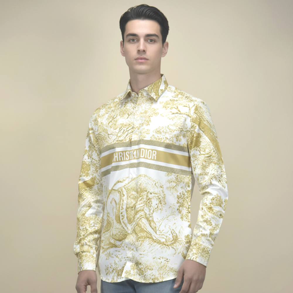 Dior Lion Printed Premium Quality Shirt