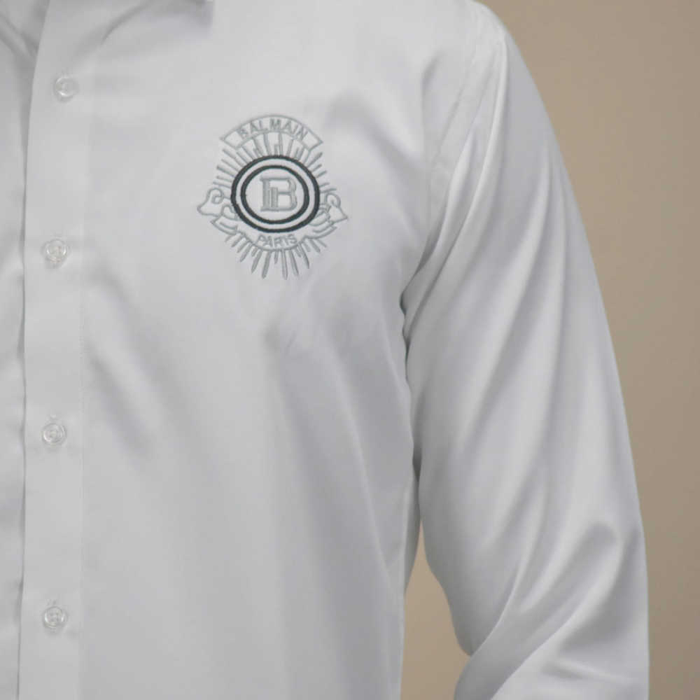 Balmain White Premium Quality Shirt-4
