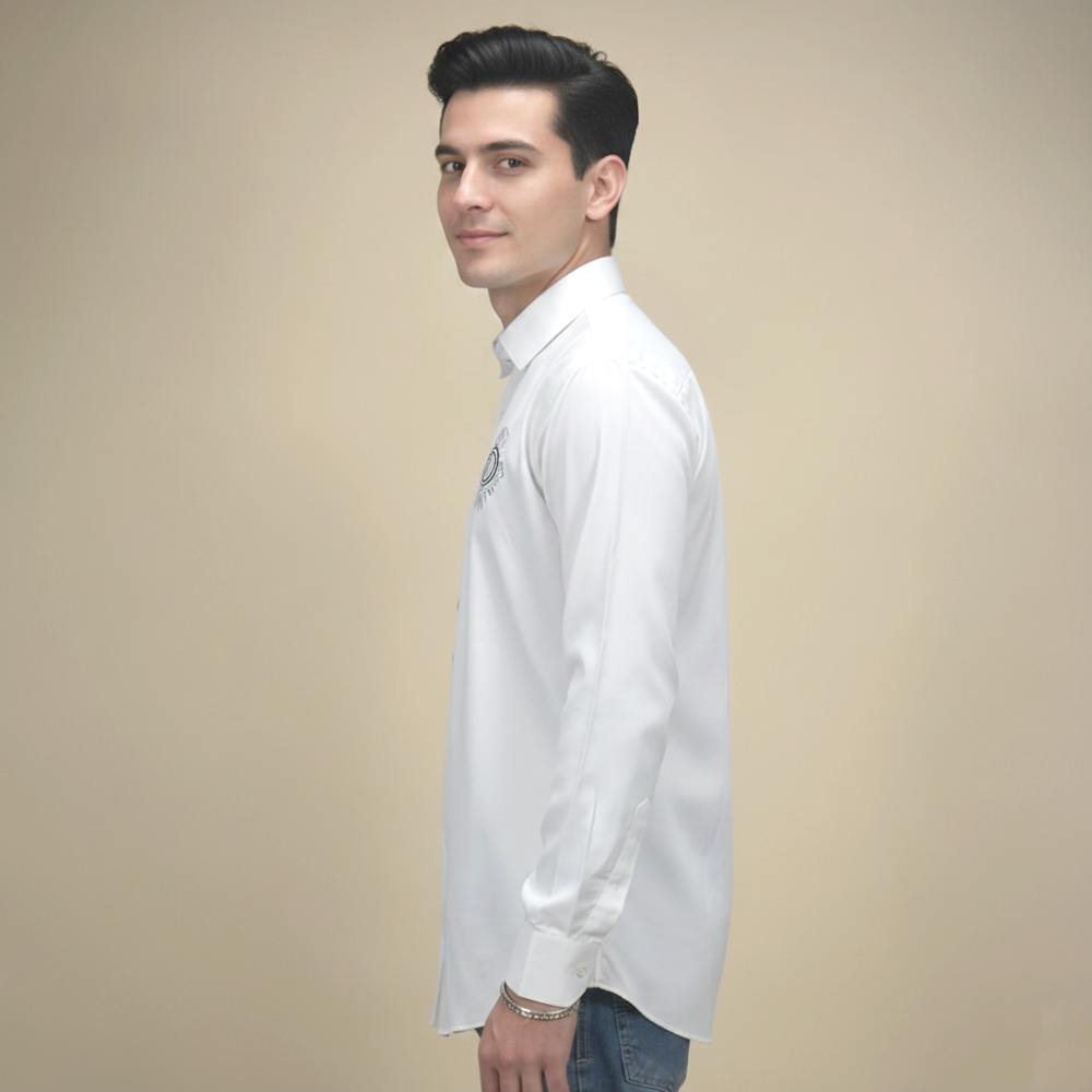Balmain White Premium Quality Shirt-2