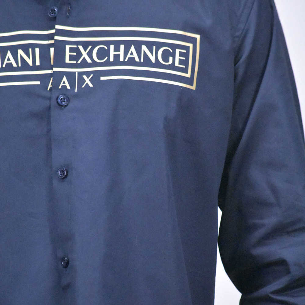 Armani Exchange Blue Premium Luxury Shirt-4