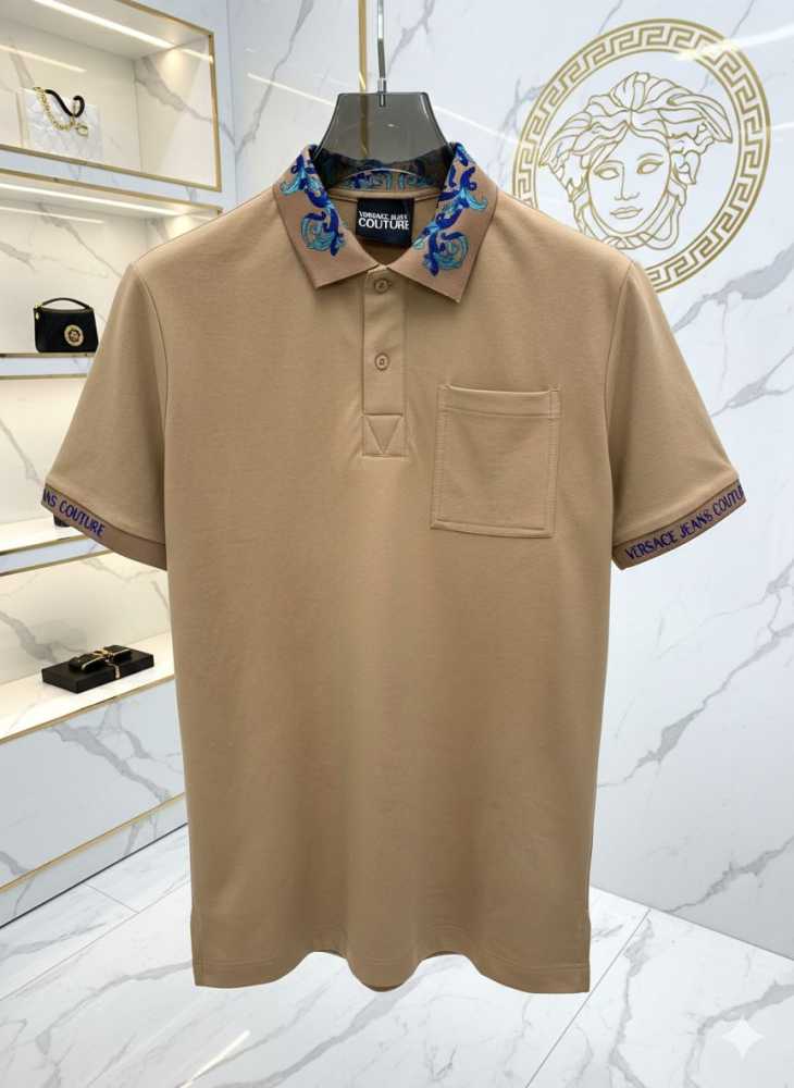 Versace Brown Premium Quality Polo T-shirt-1