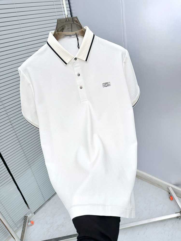 Dior White Premium Quality Polo T-Shirt-thumb-2