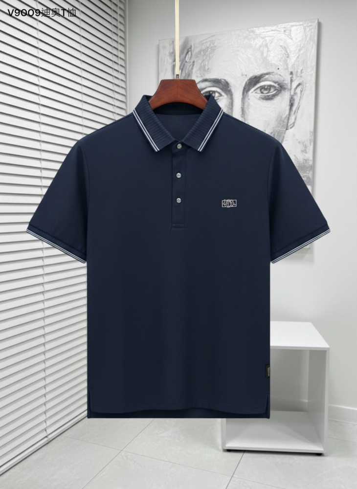 Dior Blue Premium Quality Polo T-Shirt-thumb-0