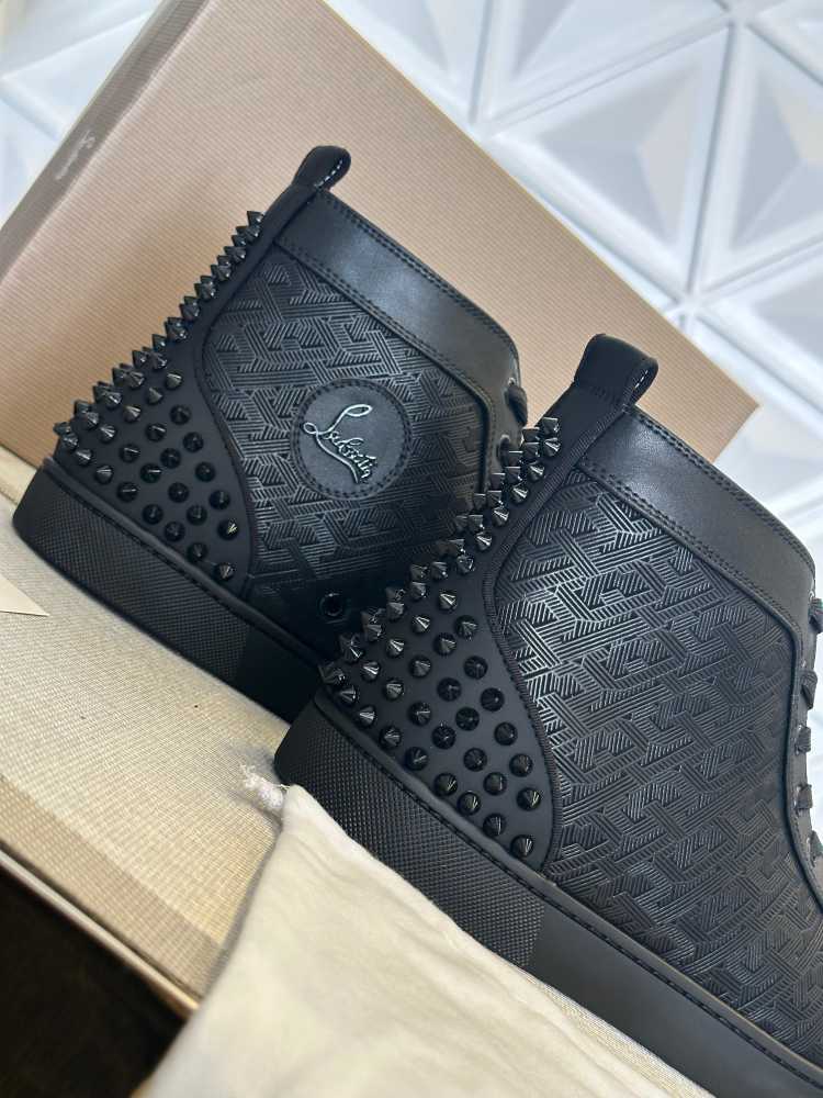 Christian Louboutin Junior leather Black Sneakers-thumb-2