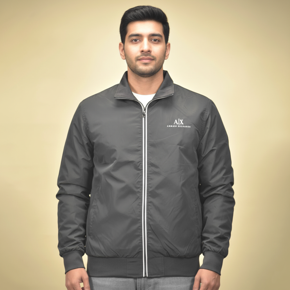 Armani Exchange Black Premium Quality Zipper-thumb-1