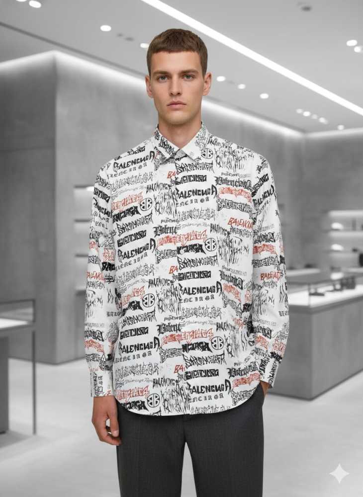Balenciaga White Premium Quality Designer Shirt