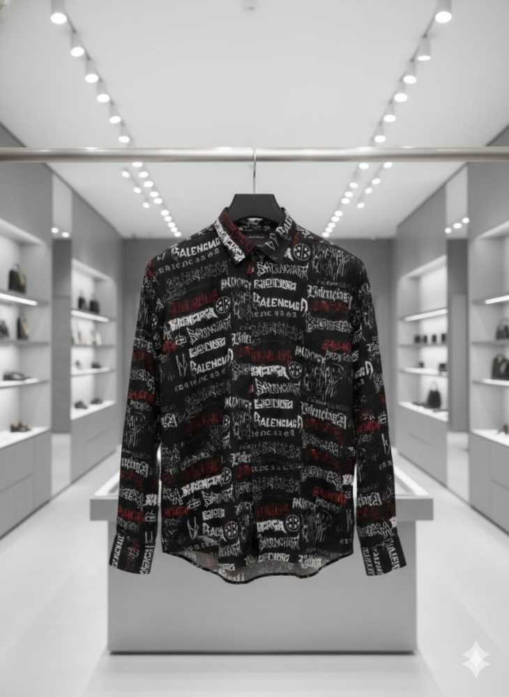 Balenciaga Black Premium Quality Designer Shirt-1