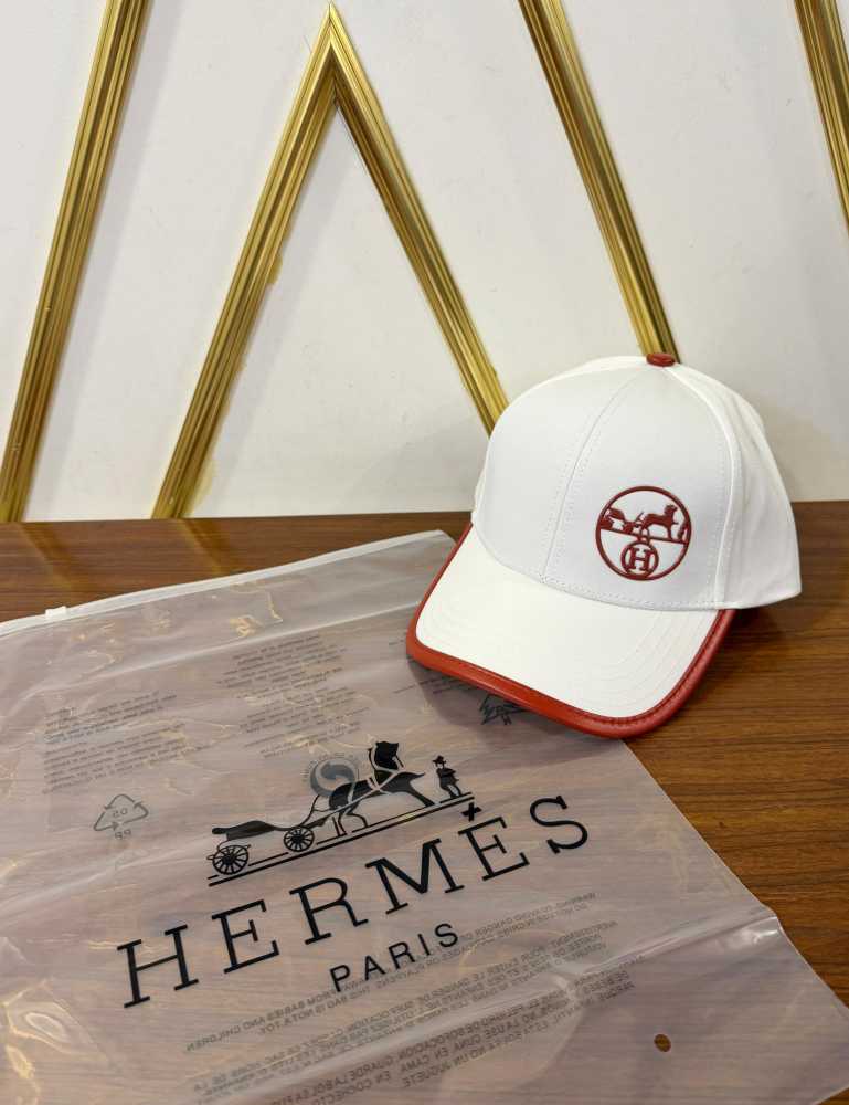 Hermes White Premium Quality Caps