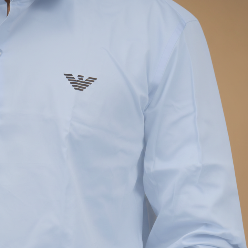 Emporio Armani Sky Blue Premium Quality Shirt-3