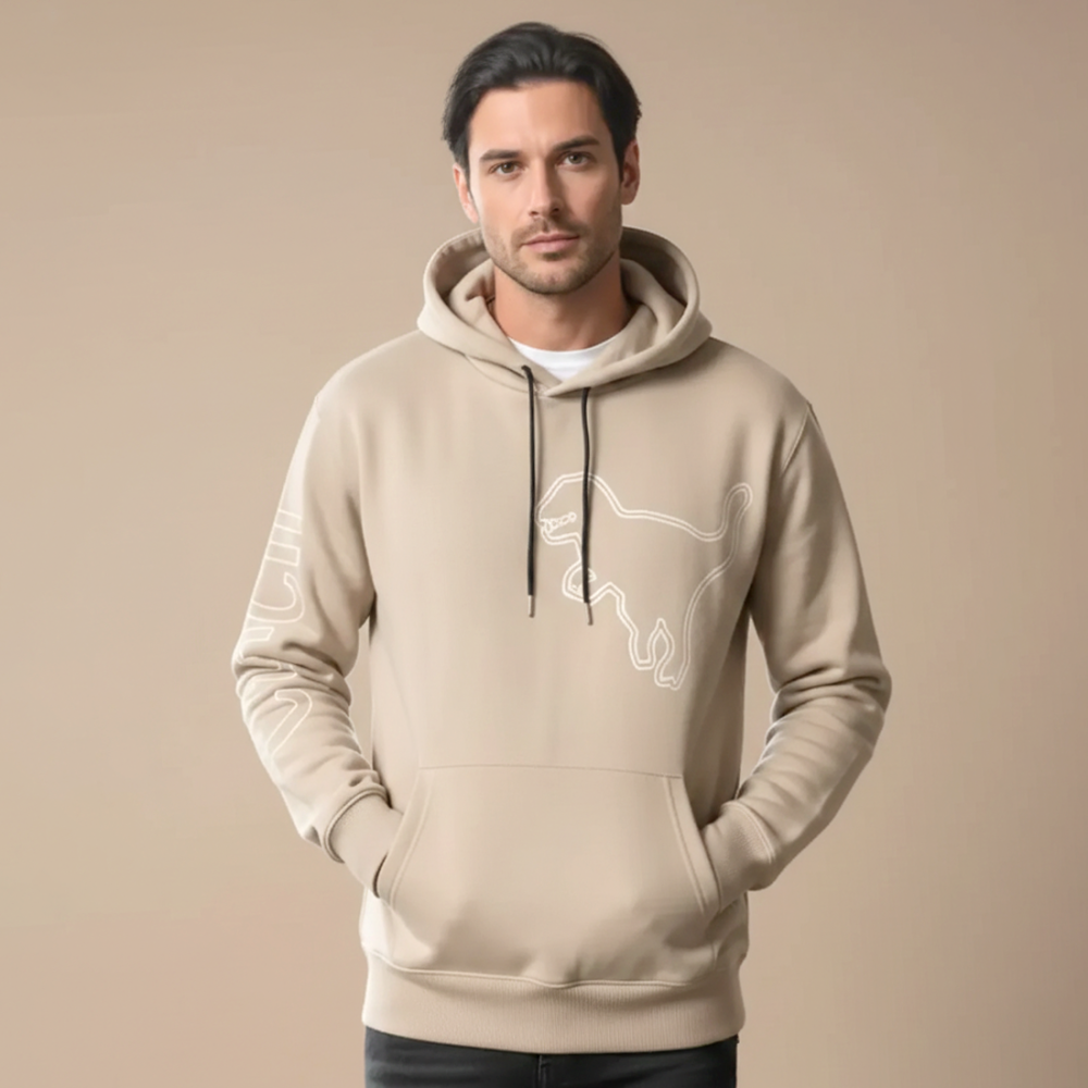 Coach Beige Premium Quality Hoodie-thumb-0