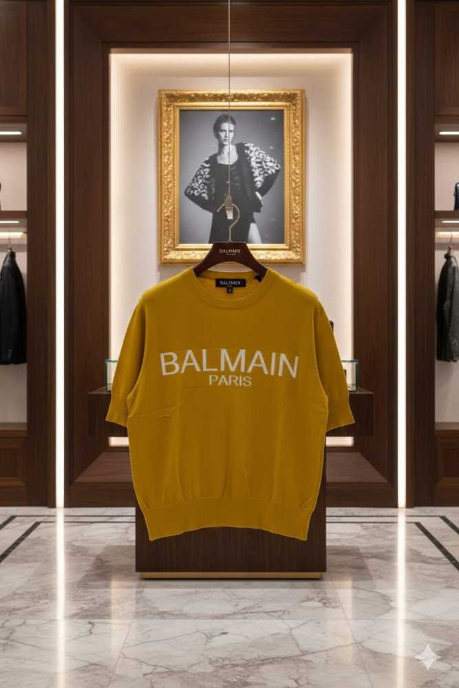 Balmain Yellow Premium Quality Pullover-2