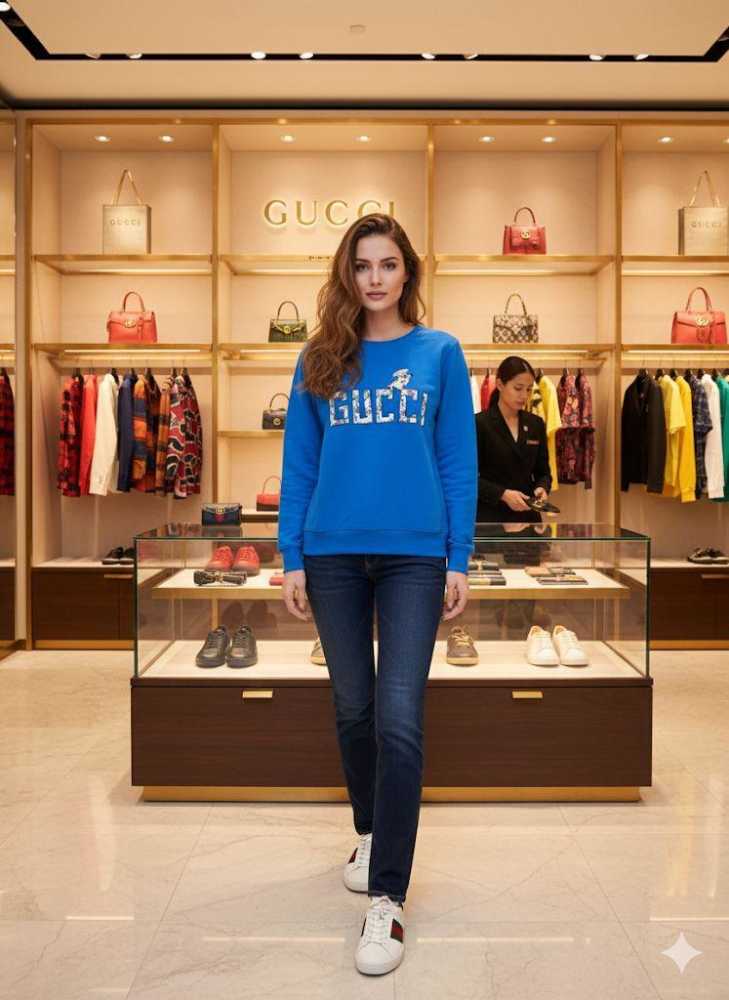 Gucci Blue Premium Quality Sweatshirt