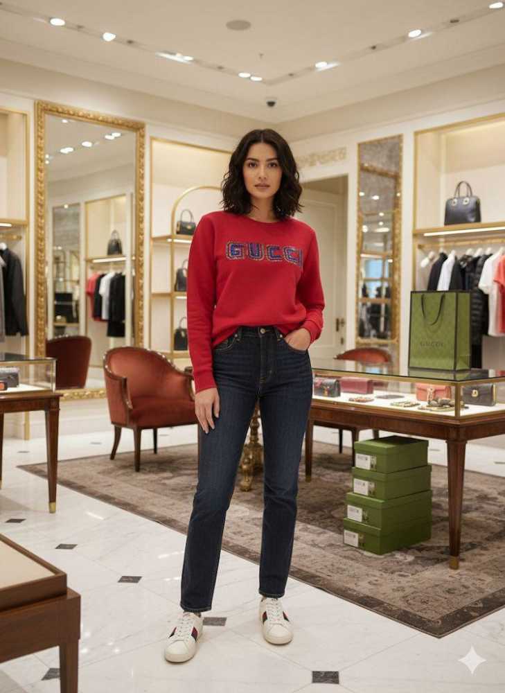 Gucci Red Premium Quality Sweatshirt-1