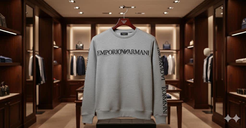 Emporio Armani Grey Premium Quality Sweatshirt-3