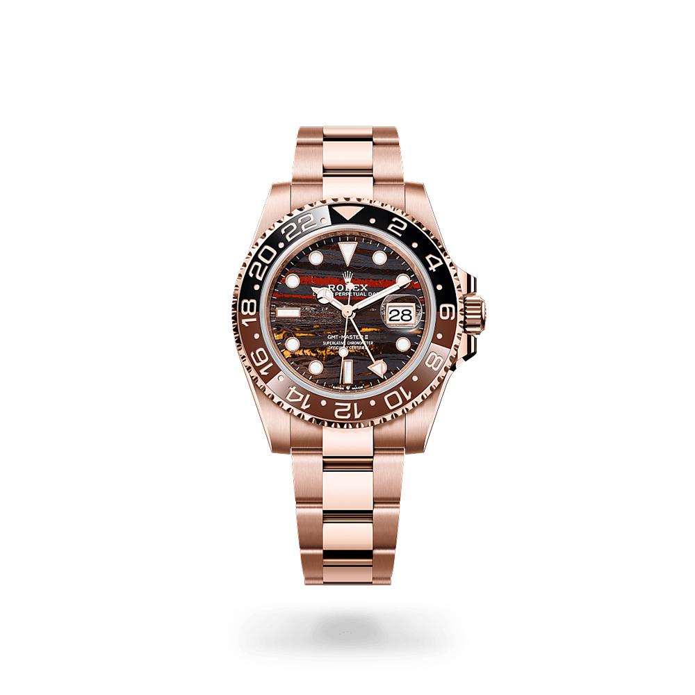Rolex GMT-Master II Oyster, Everose Gold Mens Watch M126715CHNR-0002