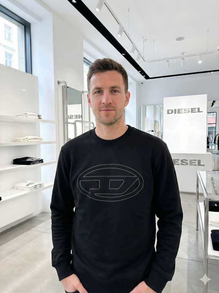 Diesel Black Authentic Quality Sweatshirts-1