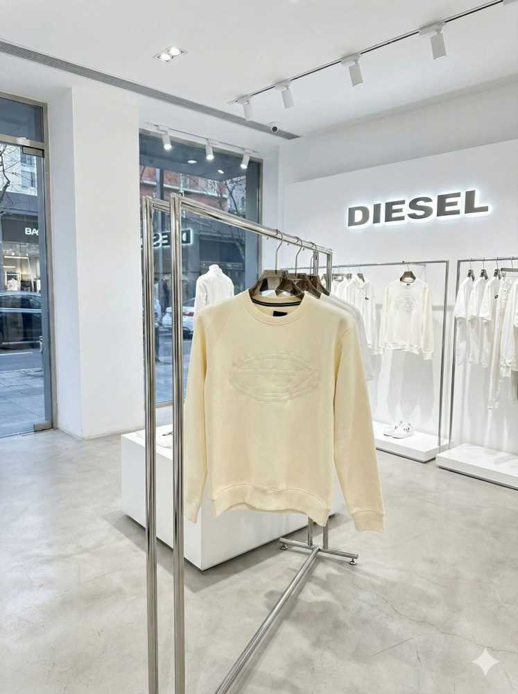 Diesel Cream Authentic Quality Sweatshirts-thumb-3