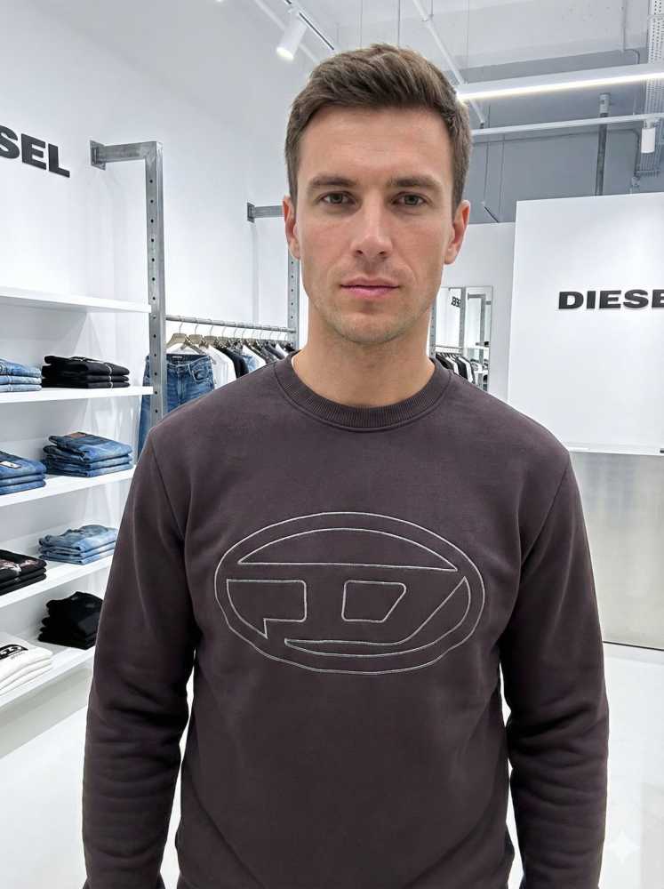 Diesel Dark Grey Authentic Quality Sweatshirts-1