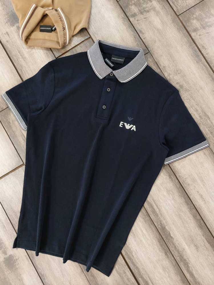 Emporio Armani Blue Premium Quality Polo T-shirt-1
