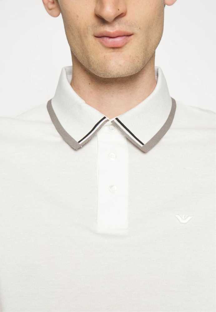 Emporio Armani White Premium Quality Polo T-shirt-1