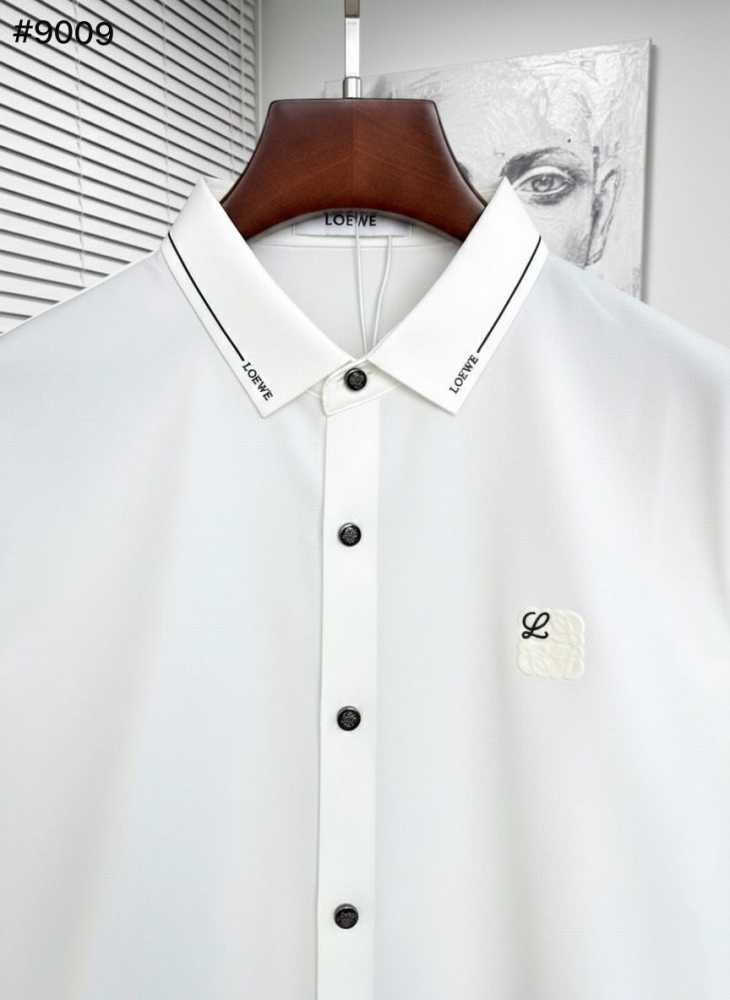 Loewe Embroidered White Premium Cotton Shirt-1