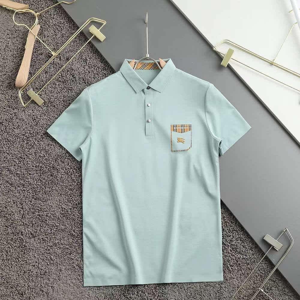 Burberry Sky Blue Premium Exclusive Polo T-shirt-1