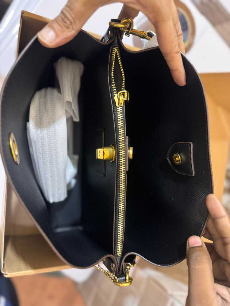 Coach Willow Bucket Laurel Black Tote Hobo Bag-1