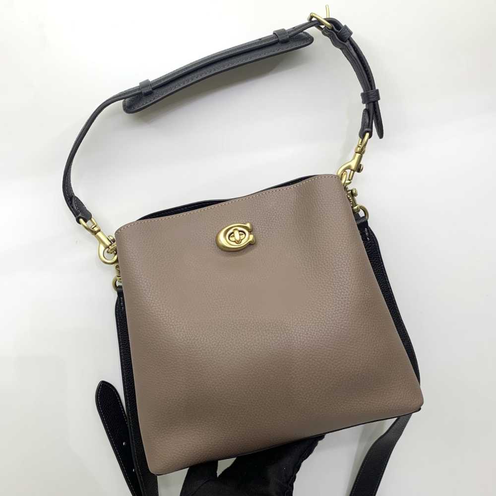 Coach Willow Bucket Laurel Grey Tote Hobo Bag