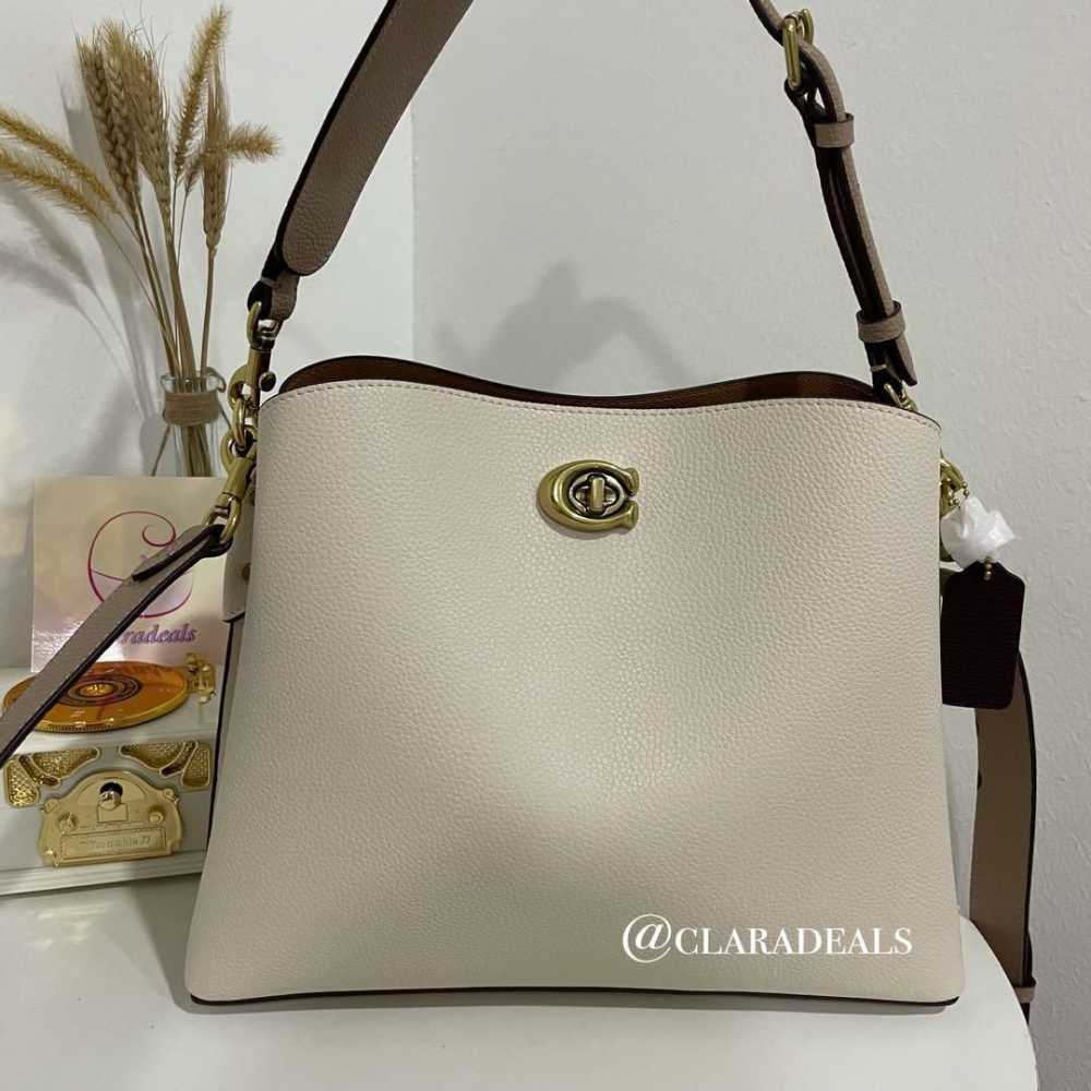 Coach Willow Bucket Laurel White Tote Hobo Bag