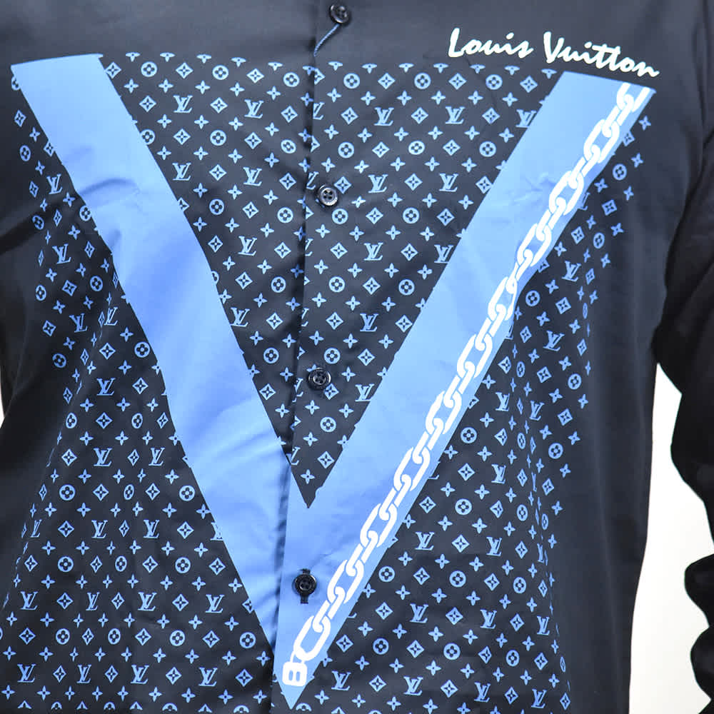 Louis Vuitton Black Premium Quality Shirt-4