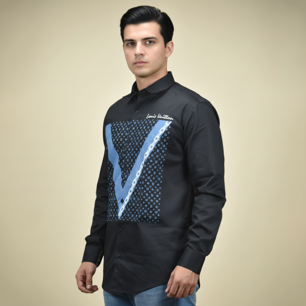 Louis Vuitton Black Premium Quality Shirt