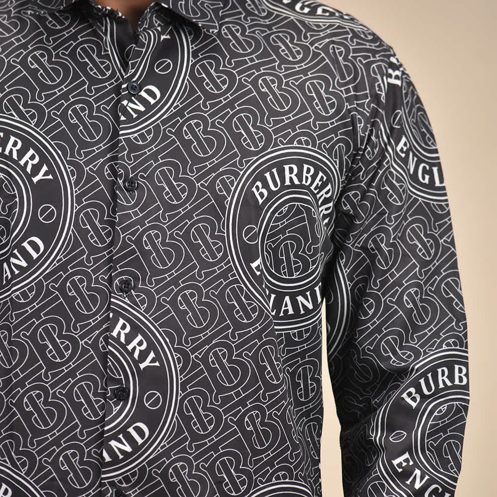 Burberry Black Premium Quality Shirt-4
