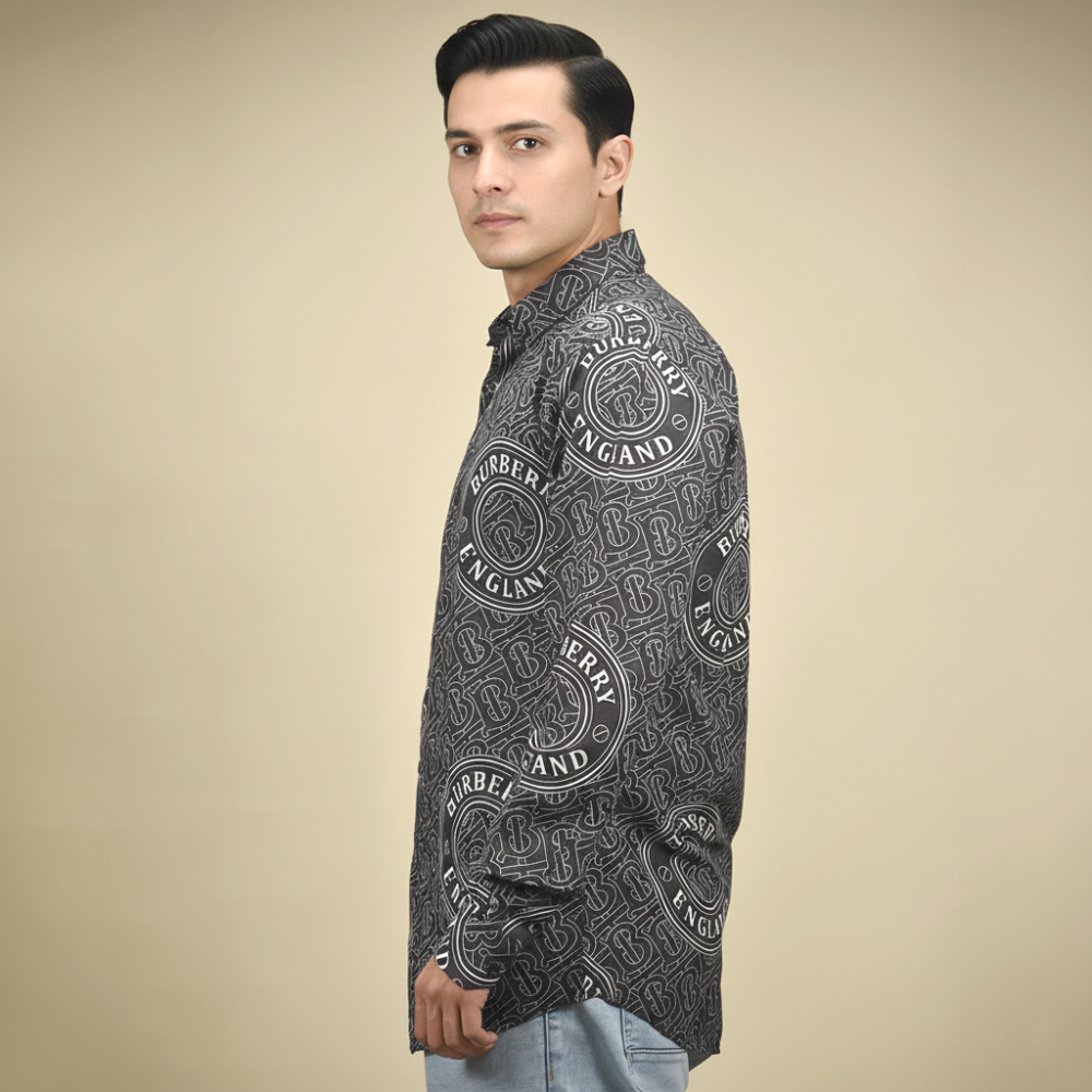 Burberry Black Premium Quality Shirt-2