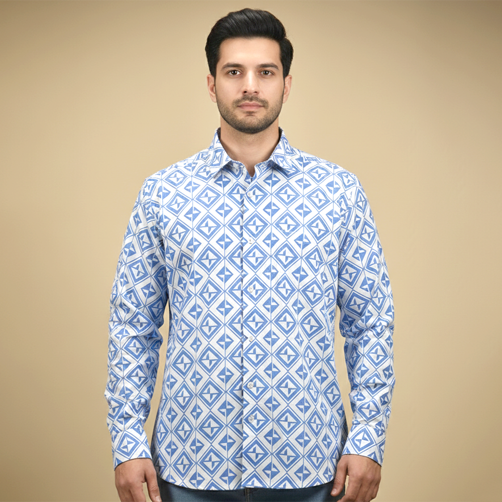 Gucci Blue Premium Quality Shirt-1