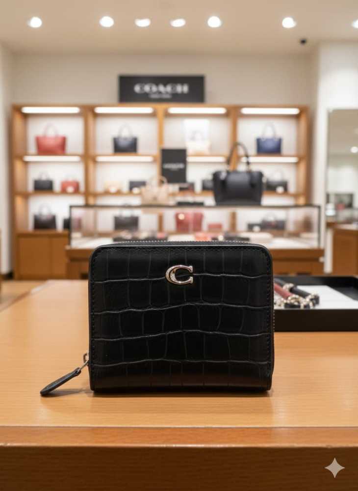 Coach Half Black Premium Quality Wallet