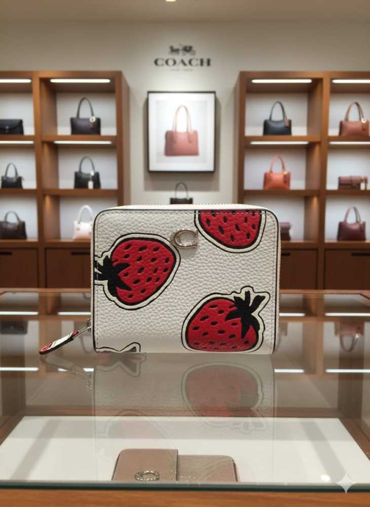 Coach Half White Premium Quality Wallet