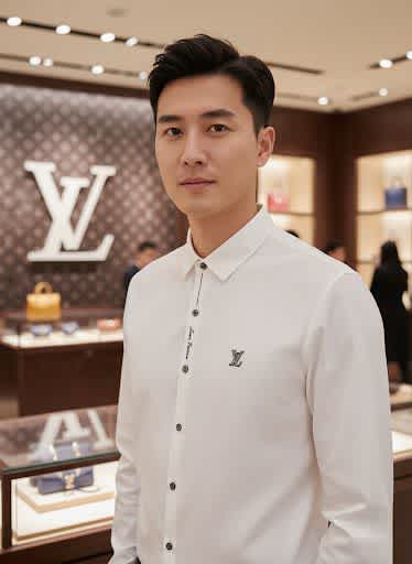 Louis Vuitton Monogram White Premium Cotton Shirt-1