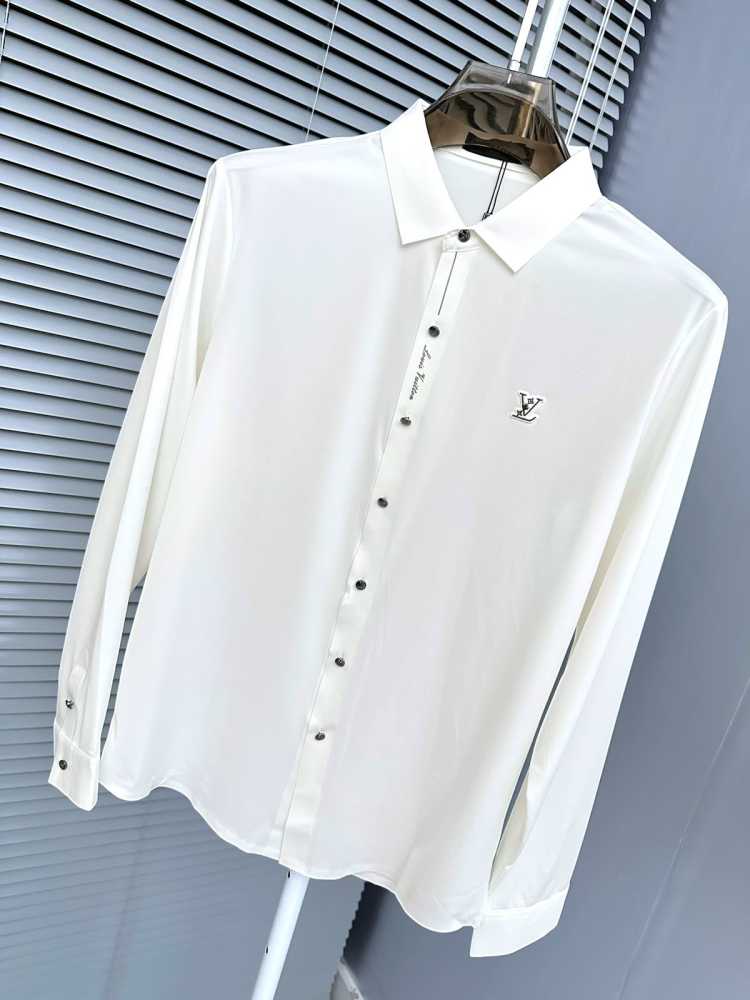 Louis Vuitton Monogram White Premium Cotton Shirt-5
