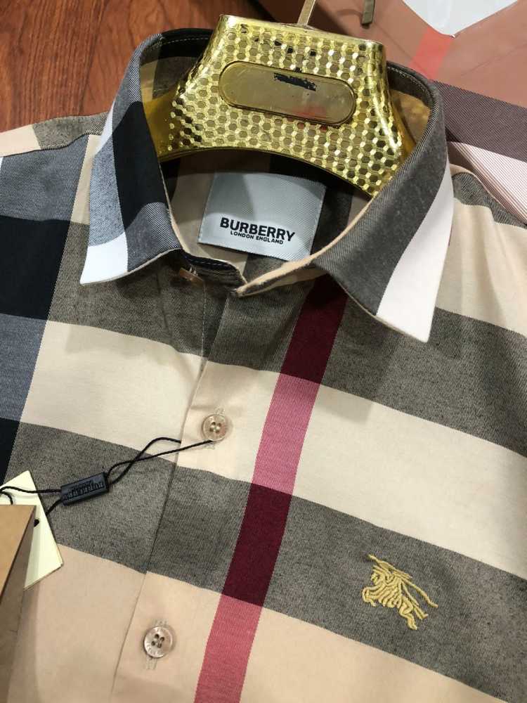 Burberry Checked Brown Premium Shirt-2