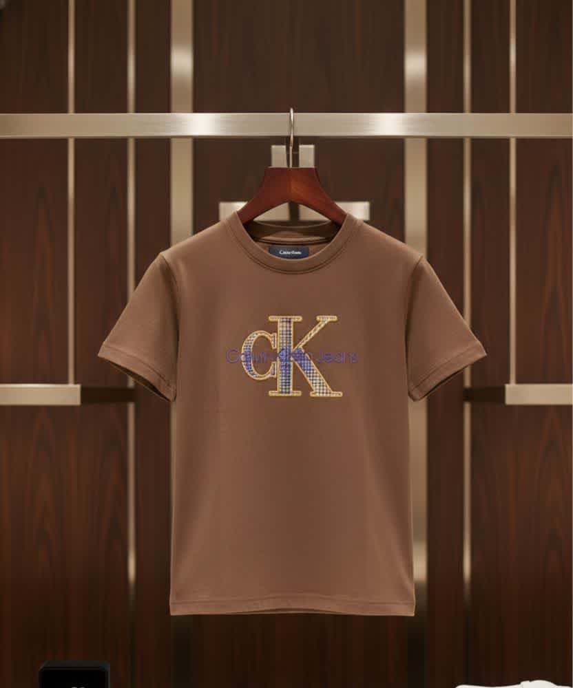 Calvin Klein Print Brown Kids T-shirt-3