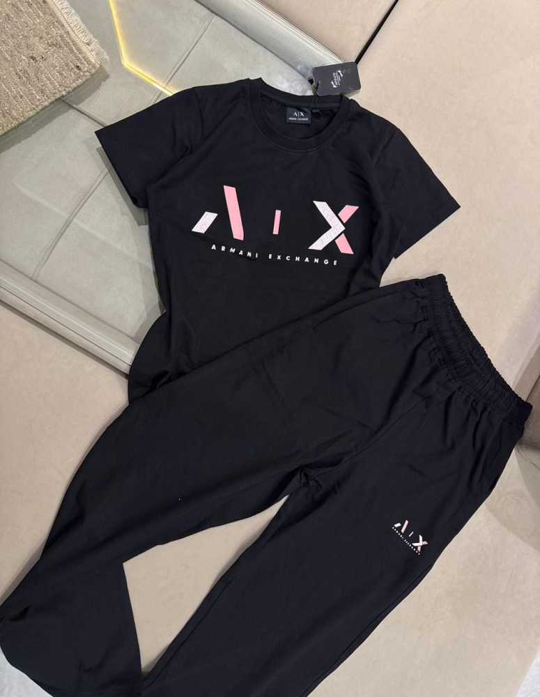 Armani Exchange Black Premium Quality Co-ord Set-2