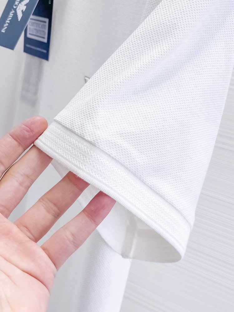 Emporio Armani White Cotton T-Shirt-3