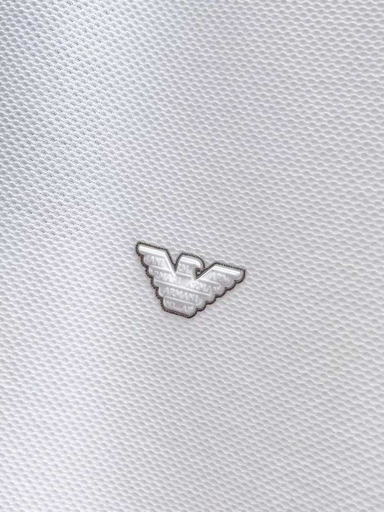 Emporio Armani White Cotton T-Shirt-2