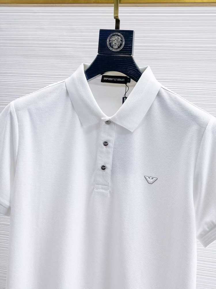 Emporio Armani White Cotton T-Shirt-1