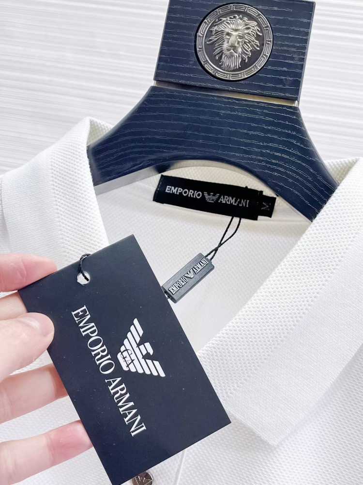 Emporio Armani White Cotton T-Shirt-5