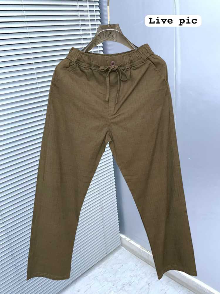 Zara Brown Premium Linen Heavy Quality Lower-2