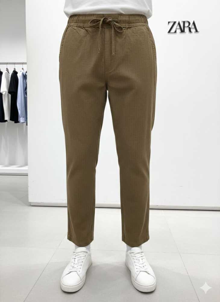 Zara Brown Premium Linen Heavy Quality Lower