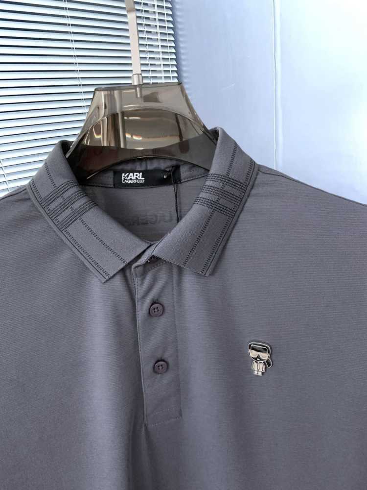 Karl Lagerfeld Grey Premium Quality T-shirt-4